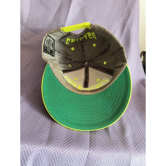 Chicago Cubs CHI Themed Lime Green Adjustable Snapback Hat KBETHOS - Picture 5 of 7